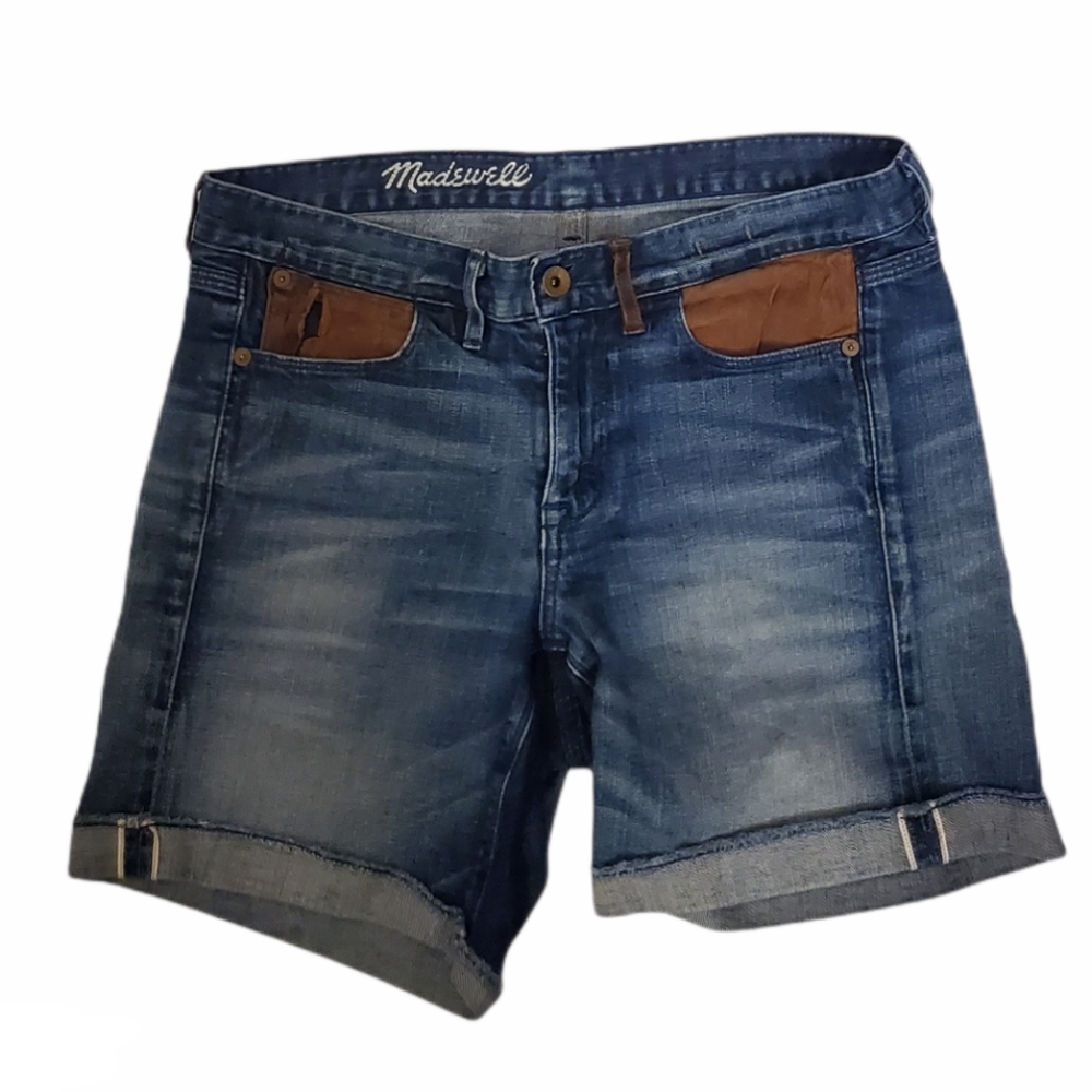 Madewell Womens Indigo Wash Bermuda Shorts 28